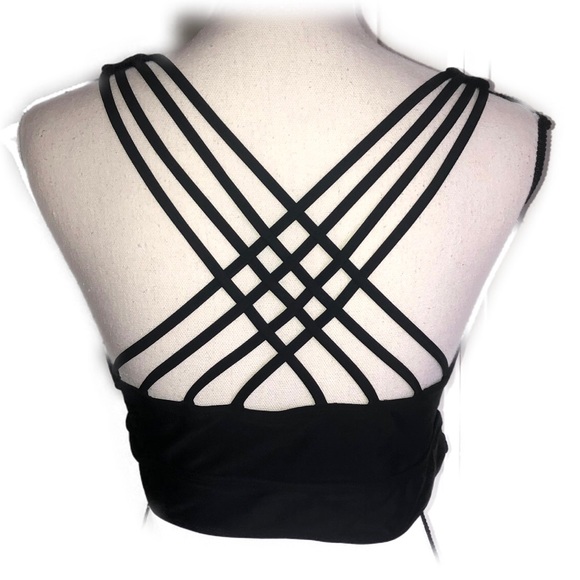 Torrid Black Lattice Back Wireless Bikini Top - Picture 6 of 9